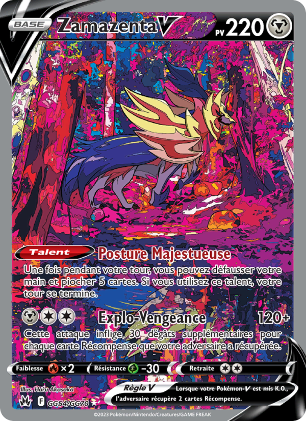 Zamazenta V GG54 — Zenit der Könige (French Pokémon TCG card)