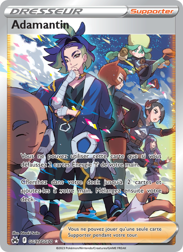 Adamantin GG57 — Zenit der Könige (French Pokémon TCG card)