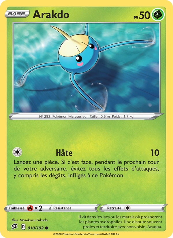 Arakdo 10 — Rebel Clash (French Pokémon TCG card)