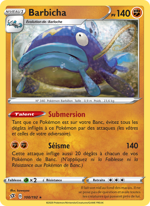 Barbicha 100 — Rebel Clash (French Pokémon TCG card)