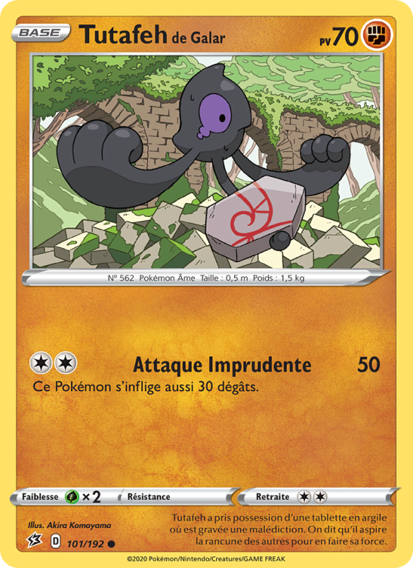 Tutafeh de Galar 101 — Rebel Clash (French Pokémon TCG card)