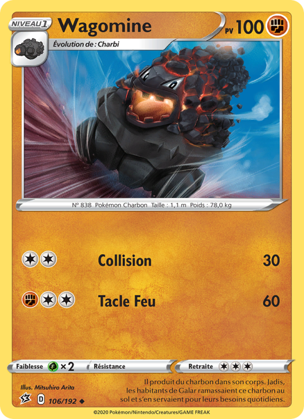 Wagomine 106 — Rebel Clash (French Pokémon TCG card)