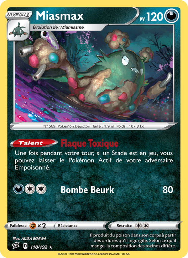 Miasmax 118 — Rebel Clash (French Pokémon TCG card)