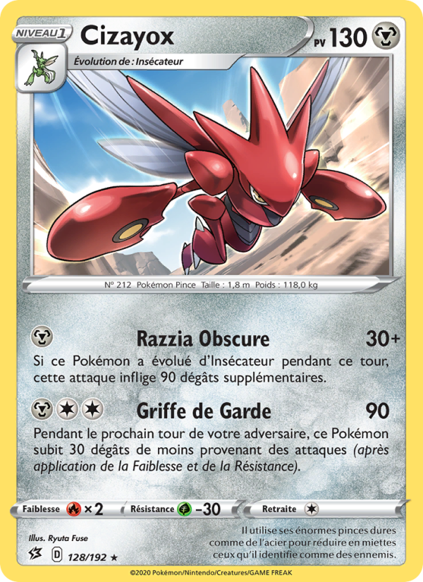 Cizayox 128 — Rebel Clash (French Pokémon TCG card)