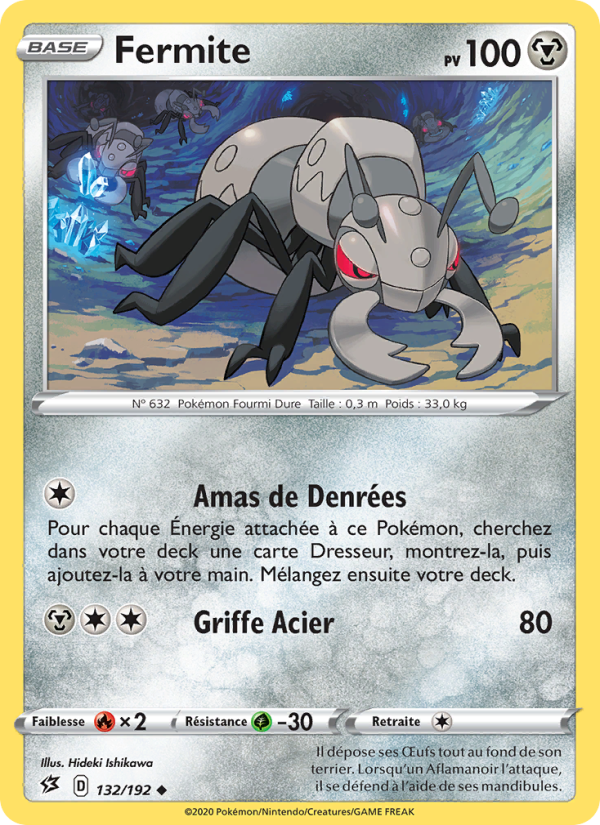 Fermite 132 — Rebel Clash (French Pokémon TCG card)