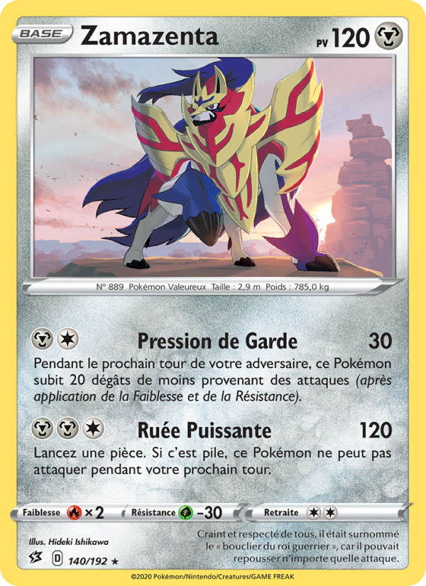 Zamazenta 140 — Rebel Clash (French Pokémon TCG card)