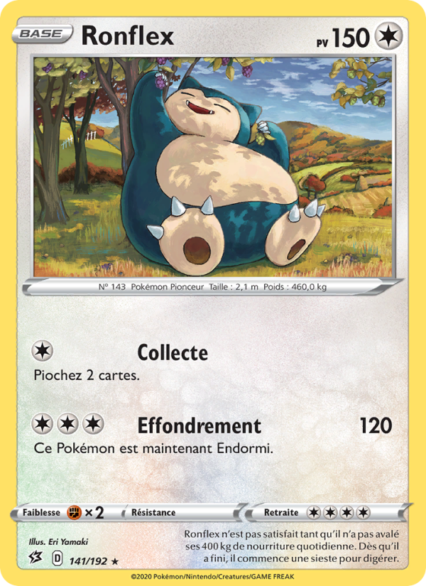 Ronflex 141 — Rebel Clash (French Pokémon TCG card)