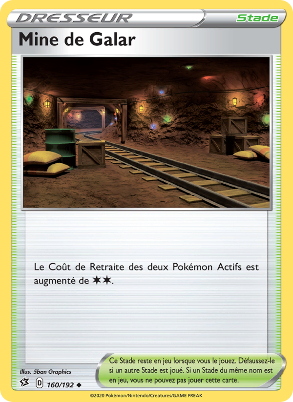 Mine de Galar 160 — Rebel Clash (French Pokémon TCG card)