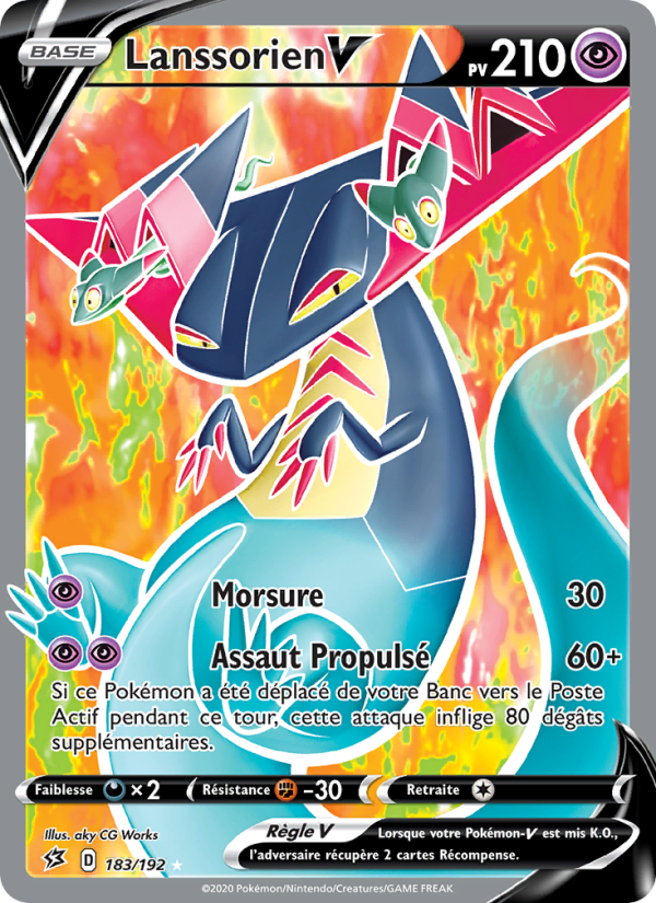 Lanssorien V 183 — Rebel Clash (French Pokémon TCG card)