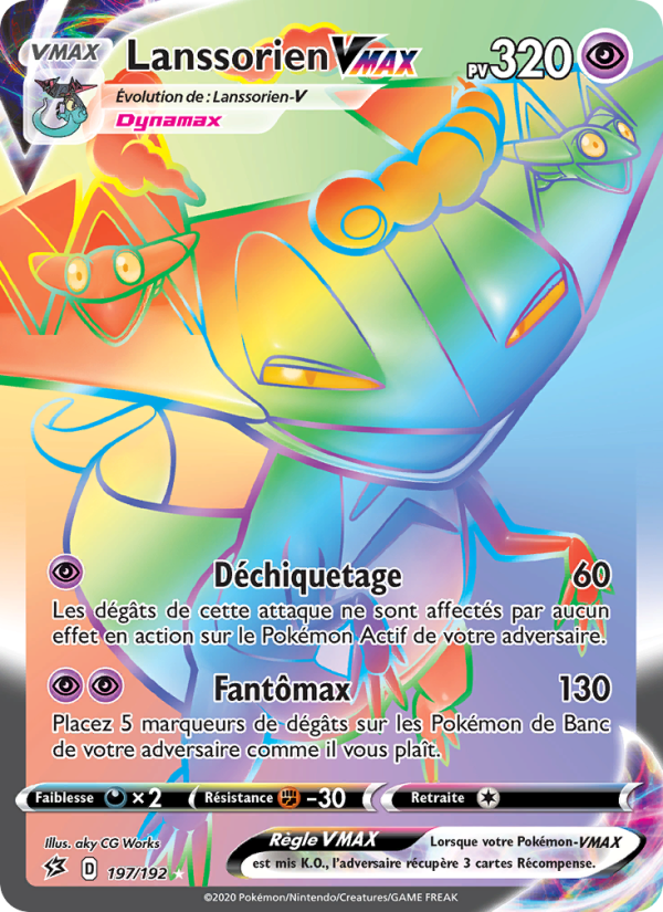 Lanssorien VMAX 197 — Rebel Clash (French Pokémon TCG card)