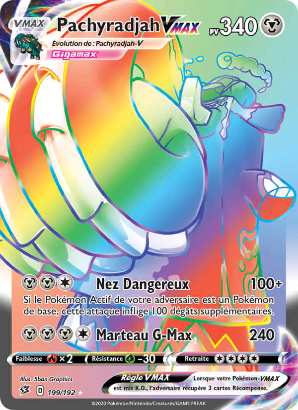 Pachyradjah VMAX 199 — Rebel Clash (French Pokémon TCG card)