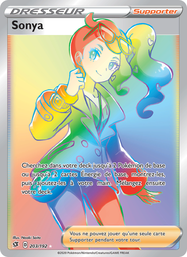 Sonya 203 — Rebel Clash (French Pokémon TCG card)