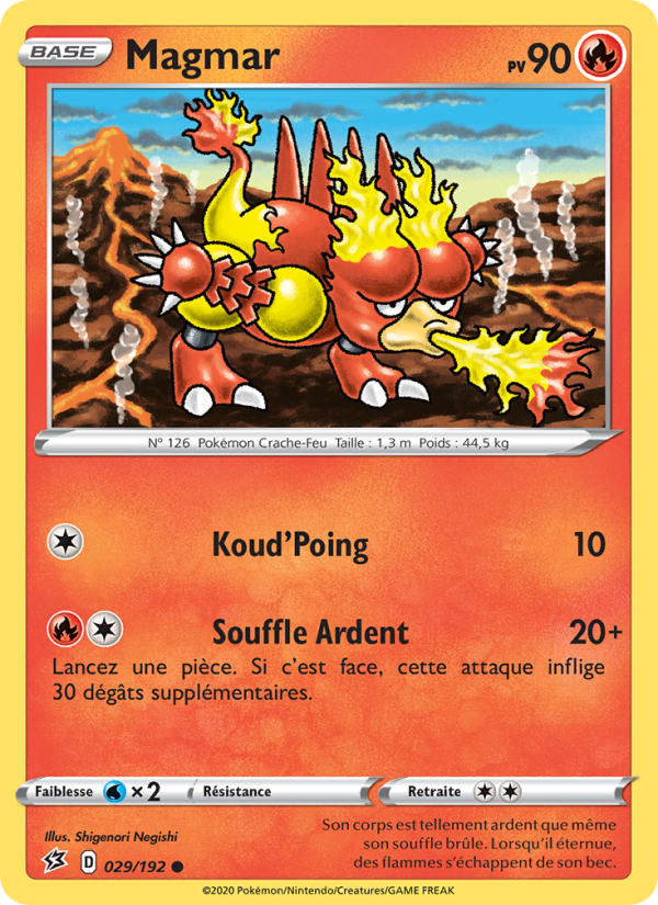 Magmar 29 — Rebel Clash (French Pokémon TCG card)