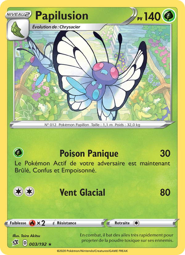 Papilusion 3 — Rebel Clash (French Pokémon TCG card)