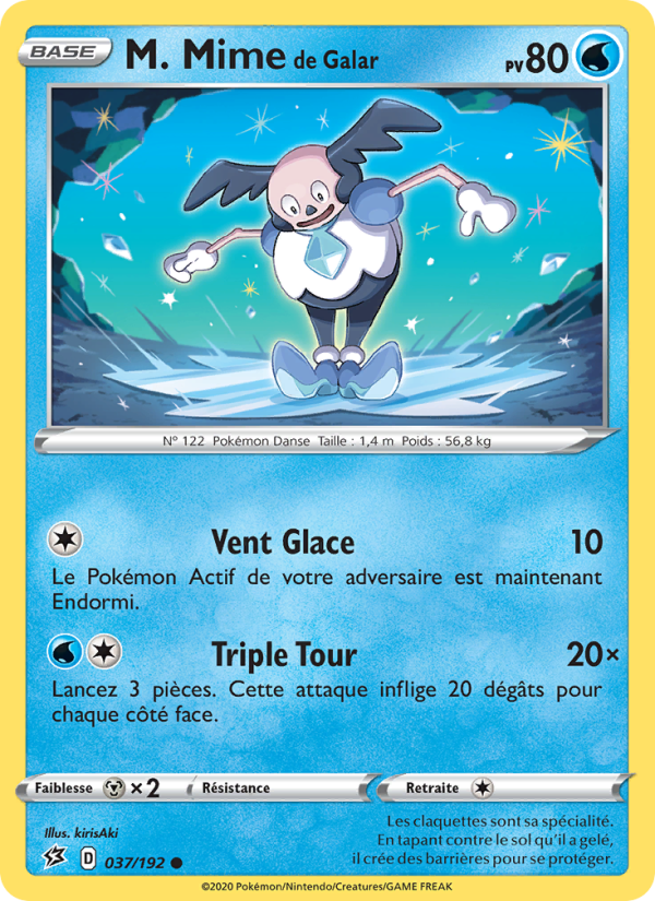 M. Mime de Galar 37 — Rebel Clash (French Pokémon TCG card)