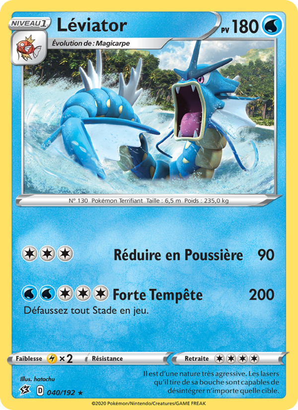 Léviator 40 — Rebel Clash (French Pokémon TCG card)