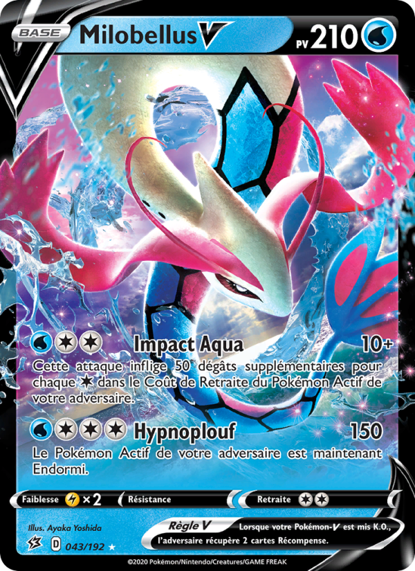 Milobellus V 43 — Rebel Clash (French Pokémon TCG card)