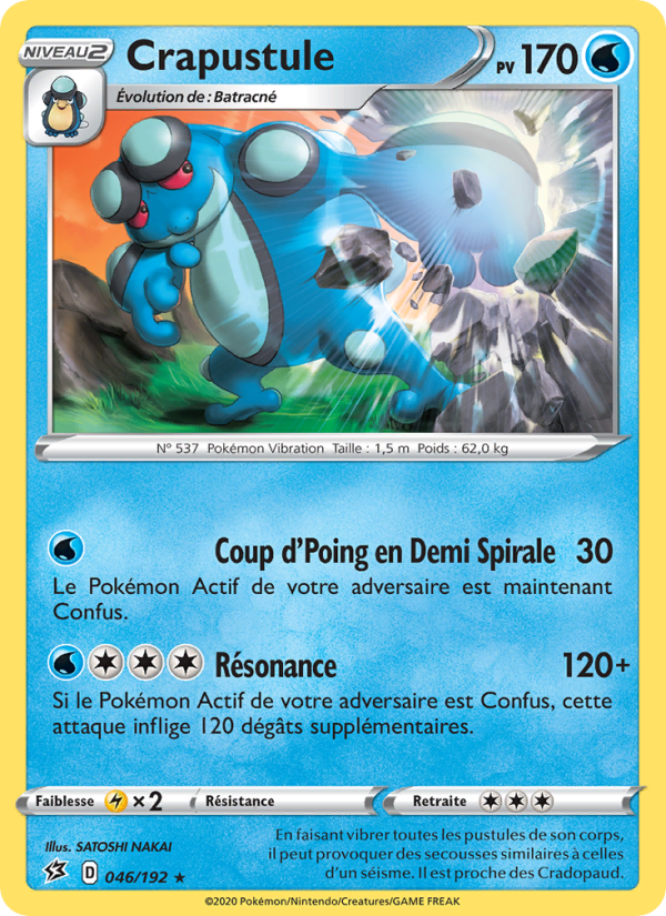 Crapustule 46 — Rebel Clash (French Pokémon TCG card)
