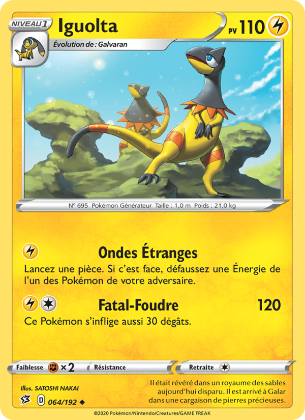 Iguolta 64 — Rebel Clash (French Pokémon TCG card)