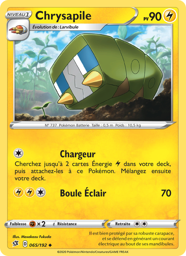Chrysapile 65 — Rebel Clash (French Pokémon TCG card)