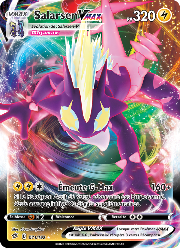 Salarsen VMAX 71 — Rebel Clash (French Pokémon TCG card)