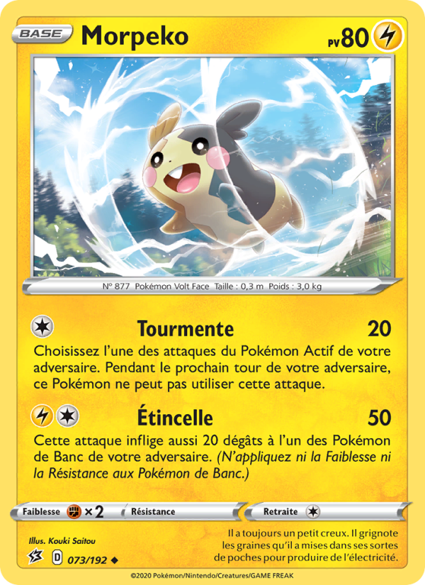 Morpeko 73 — Rebel Clash (French Pokémon TCG card)