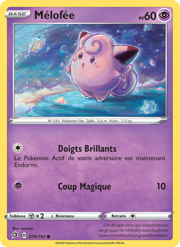 Mélofée 74 — Rebel Clash (French Pokémon TCG card)