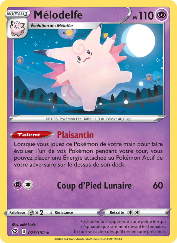 Mélodelfe 75 — Rebel Clash (French Pokémon TCG card)