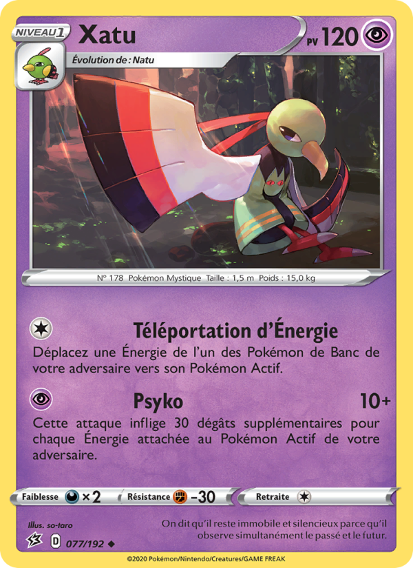 Xatu 77 — Rebel Clash (French Pokémon TCG card)
