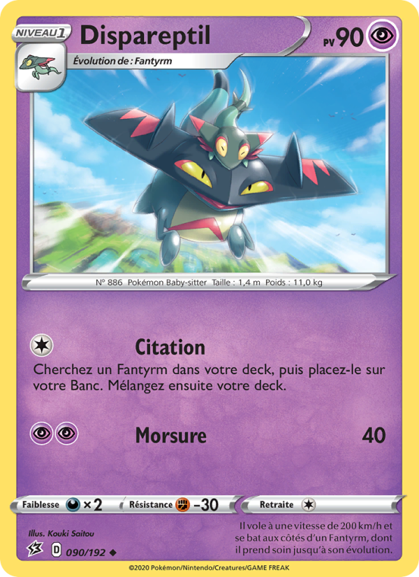 Dispareptil 90 — Rebel Clash (French Pokémon TCG card)