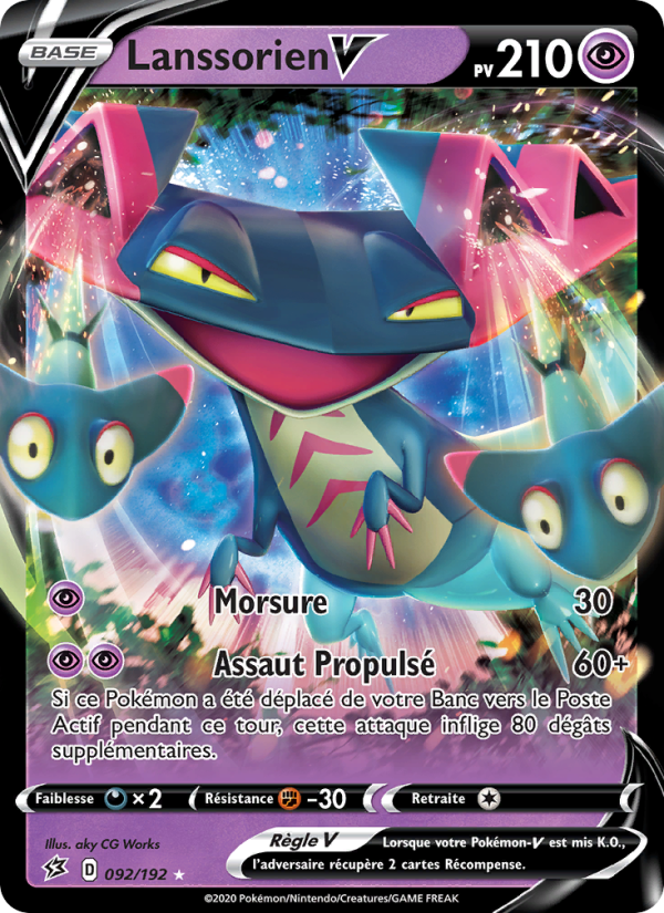 Lanssorien V 92 — Rebel Clash (French Pokémon TCG card)