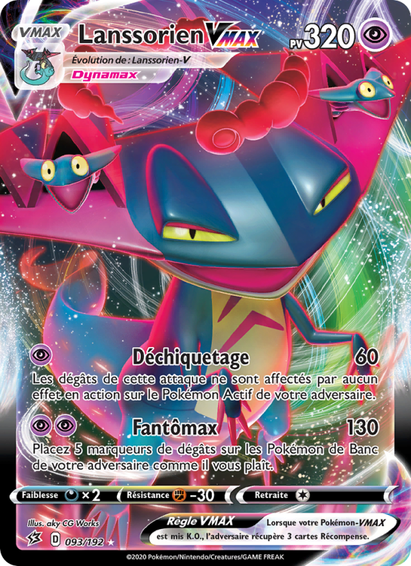 Lanssorien VMAX 93 — Rebel Clash (French Pokémon TCG card)