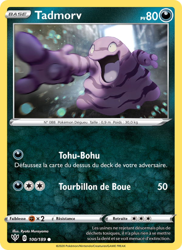Tadmorv 100 — Darkness Ablaze (French Pokémon TCG card)