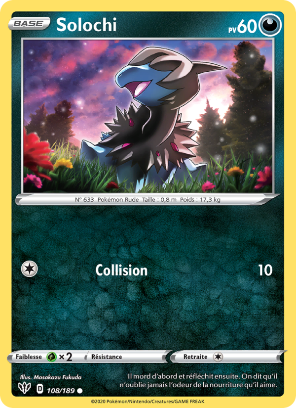 Solochi 108 — Darkness Ablaze (French Pokémon TCG card)