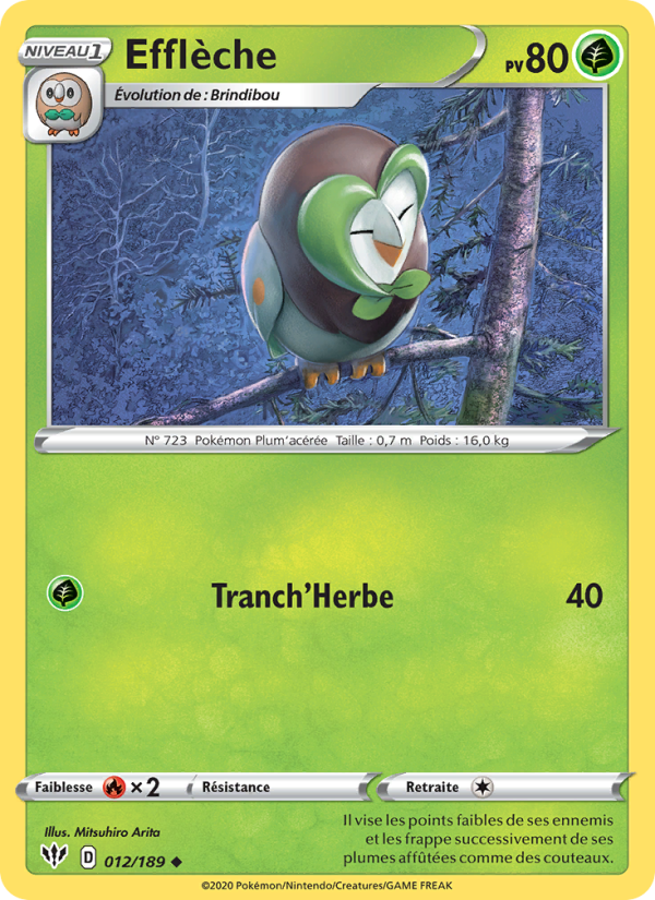 Efflèche 12 — Darkness Ablaze (French Pokémon TCG card)
