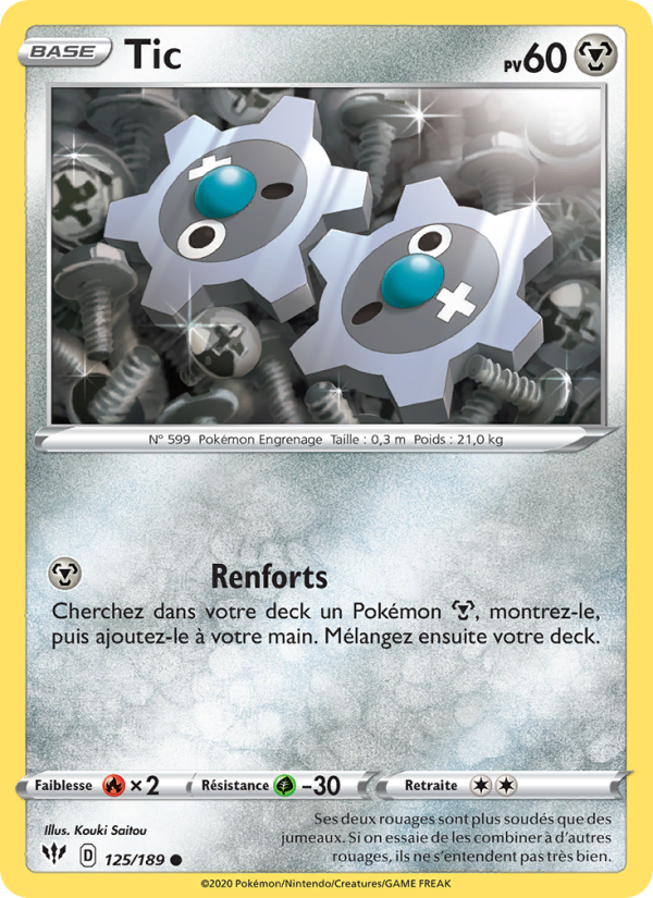 Tic 125 — Darkness Ablaze (French Pokémon TCG card)