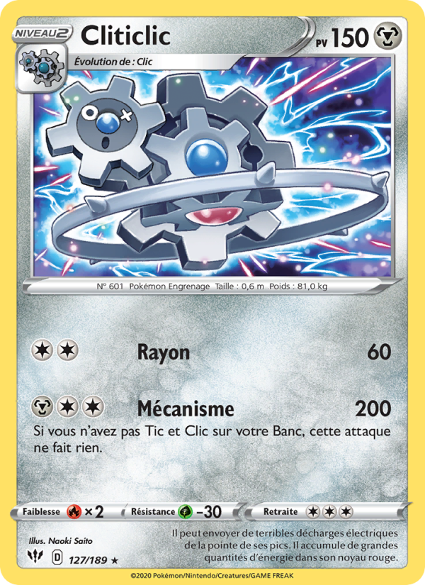 Cliticlic 127 — Darkness Ablaze (French Pokémon TCG card)