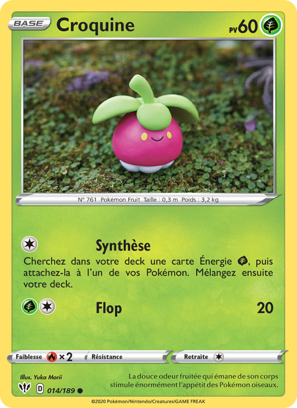 Croquine 14 — Darkness Ablaze (French Pokémon TCG card)