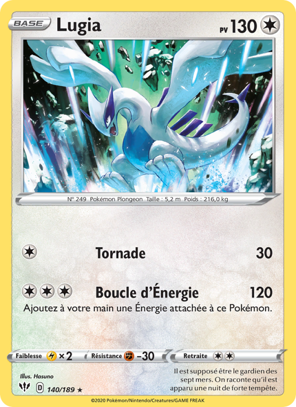 Lugia 140 — Darkness Ablaze (French Pokémon TCG card)