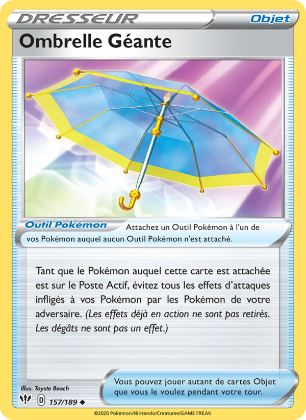 Ombrelle Géante 157 — Darkness Ablaze (French Pokémon TCG card)