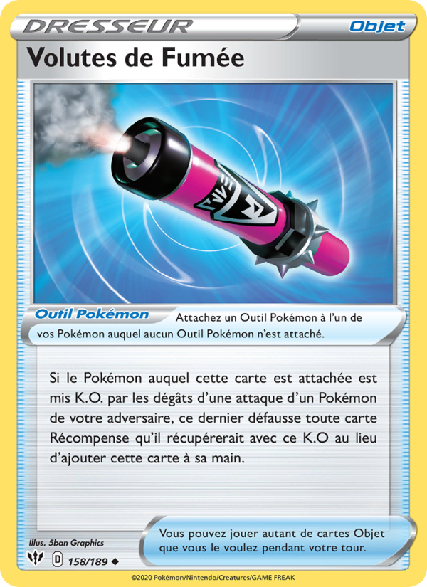 Volutes de Fumée 158 — Darkness Ablaze (French Pokémon TCG card)