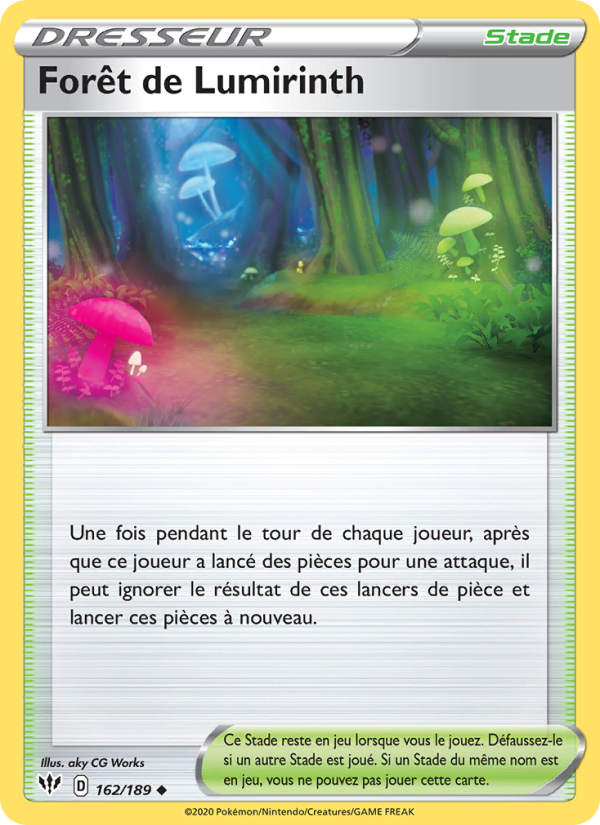 Forêt de Lumirinth 162 — Darkness Ablaze (French Pokémon TCG card)