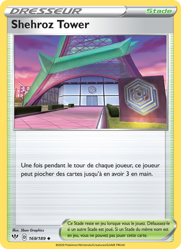 Shehroz Tower 169 — Darkness Ablaze (French Pokémon TCG card)
