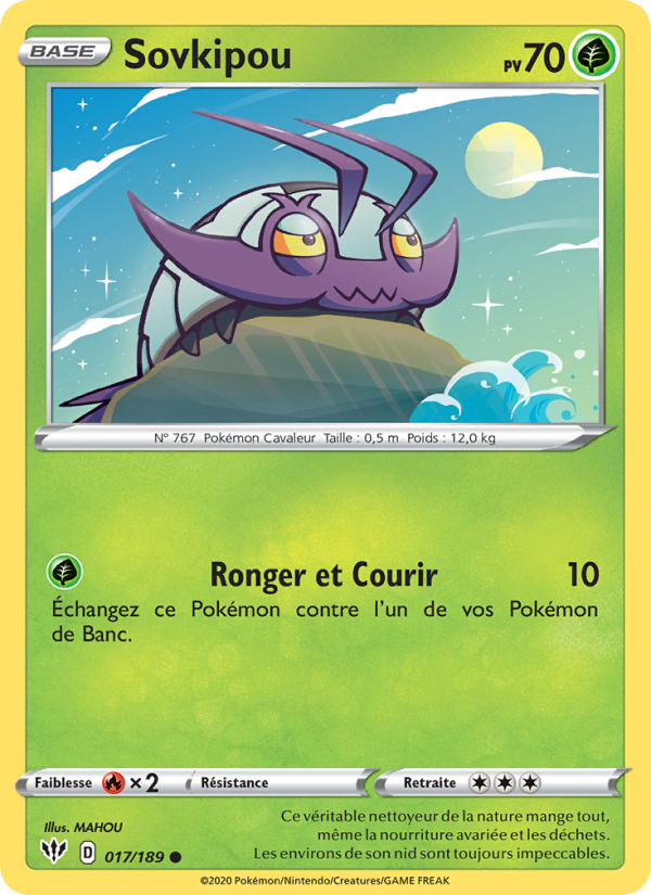 Sovkipou 17 — Darkness Ablaze (French Pokémon TCG card)