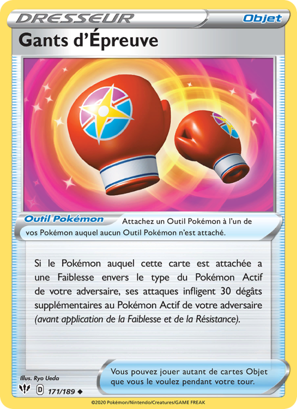 Gants d'Épreuve 171 — Darkness Ablaze (French Pokémon TCG card)