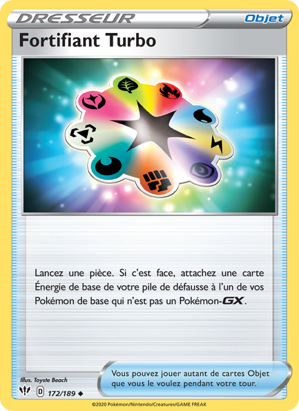 Fortifiant Turbo 172 — Darkness Ablaze (French Pokémon TCG card)