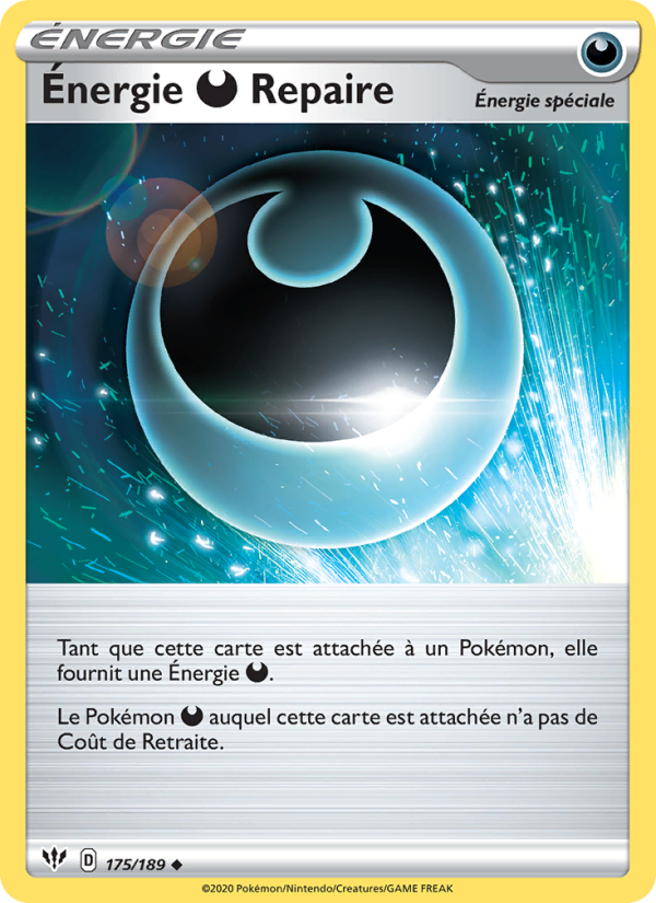 Énergie Darkness Repaire 175 — Darkness Ablaze (French Pokémon TCG card)