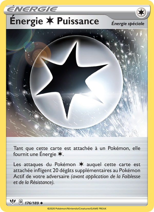 Énergie Colorless Puissance 176 — Darkness Ablaze (French Pokémon TCG card)