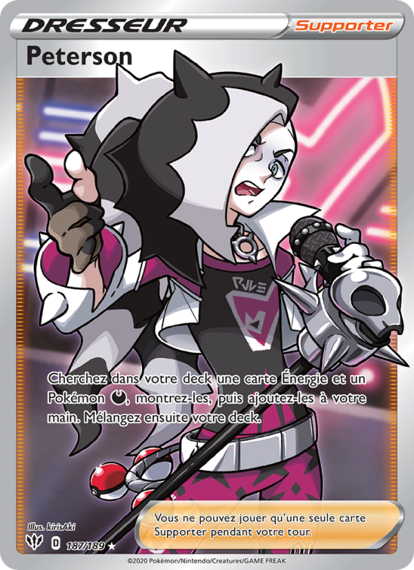 Peterson 187 — Darkness Ablaze (French Pokémon TCG card)
