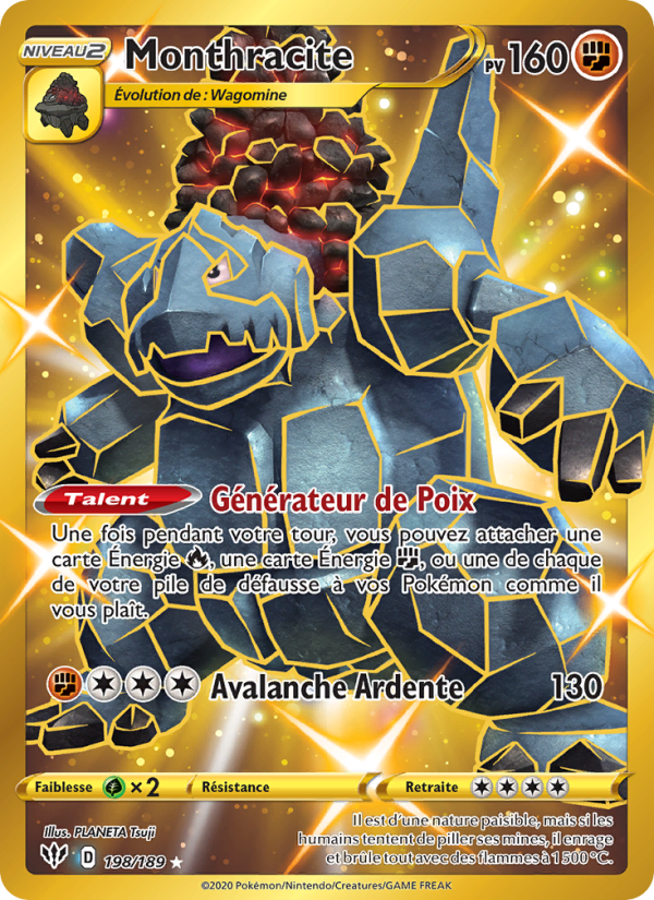 Monthracite 198 — Darkness Ablaze (French Pokémon TCG card)